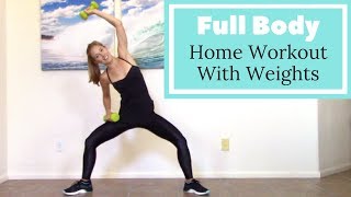 Workout with 5 Pound Weights  Home Workout with Dumbbells [upl. by Joellen921]