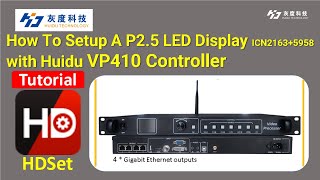 How To Setup Huidu VP410 Controller For A P25 LED Display [upl. by Aihsekyw]