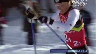 Incredible Sportsmanship In The Cross Country Skiing  Torino 2006 Winter Olympics [upl. by Odnanreh701]