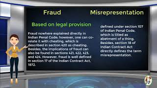 What is Difference Between Fraud amp Misrepresentation [upl. by Dogs77]