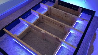 Queen Size DIY Floating Bed Frame [upl. by Wyler]