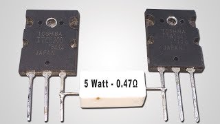 How To Make Mini Powerful Amplifier  DC 20v  2sc52002sa1943 [upl. by Keri]