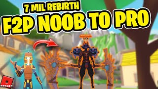 F2P Noob to Pro  Level 7 MILLION Rebirth  Giant Simulator [upl. by Vladimir]