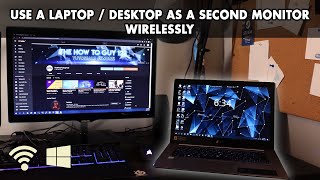 How to Use a Desktop or Laptop as a Wireless Second Monitor [upl. by Seaddon898]