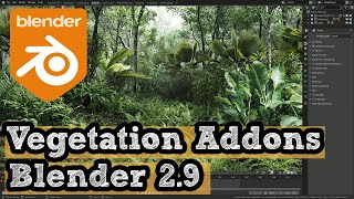 Blender Grass Plants and Trees AddonsAsset packs [upl. by Anastatius148]