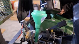 Plett Projects  Hydraulic Fluid Change  John Deere 1023e tractor [upl. by Gosser]