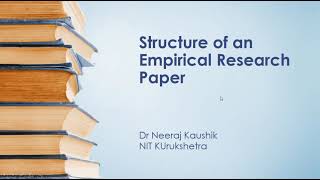 Structure of an Empirical Research Paper [upl. by Neehsuan]