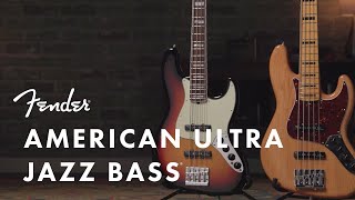 American Ultra Jazz Bass  American Ultra Series  Fender [upl. by Domel251]