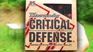 Hornady CRITICAL DEFENSE Ballistics Gel Tests [upl. by Whallon]