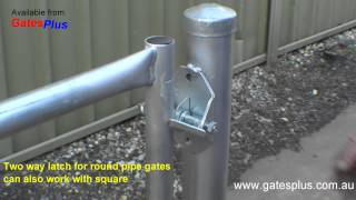 Gate Latch 2 way for round pipe and square [upl. by Schuman115]