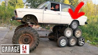 We build a 14wheeled MONSTER Lada [upl. by Allianora94]