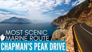 DRIVING ON SCENIC CHAPMANS PEAK DRIVE Cape Town South Africa [upl. by Adnyc]