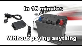 How To Charge Your Car Battery At Home With Laptop Charger [upl. by Ikeda]