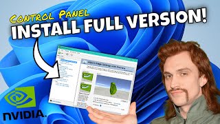 How to install full NVIDIA Control Panel on Windows 11 [upl. by Beverlie]