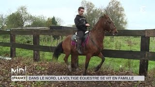 ANIMAUX  Dans le Nord la voltige équestre se vit en famille [upl. by Ddahc982]