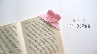 DIY Origami Heart Bookmark [upl. by Hgiellek]