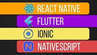 Which one is best for you Flutter React Native Ionic or NativeScript [upl. by Nnylhtak]