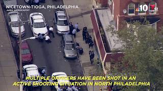 Audio Panicked Officers Call for Help After Gunman Shoots 6 Cops  NBC10 Philadelphia [upl. by Nalhsa]