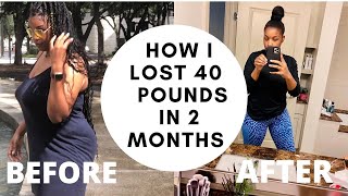 HOW TO LOSE WEIGHT FAST 40 Pounds In 2 MONTHS NO EXERCISE [upl. by Lefton]