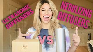 Ultrasonic diffuser saje VS Nebulizing Diffuser aromatech Aromini BT [upl. by Sackville]