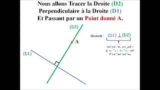 Comment Tracer Droite Perpendiculaire Passant Par un Point  Pigerlesmaths [upl. by Neemsay693]