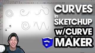 CREATING CURVES IN SKETCHUP with Curve Maker [upl. by Tdnerb]