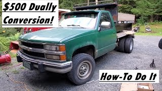 Turning My Truck Into A Dually The quotRedneckquot Way [upl. by Lafleur]