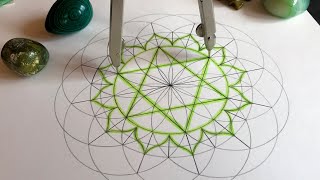 How to Draw the Heart Chakra Using Geometry [upl. by Yelserp655]