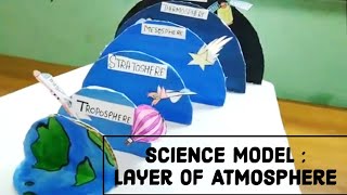 Model on layers of atmosphere Model of earths atmosphere [upl. by Aimej]