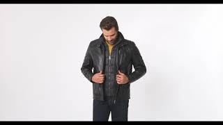 Ross amp Cole Herren Lederjacke  247128  Personalshop [upl. by Ednarb]