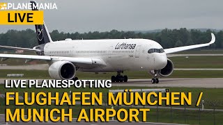 Flughafen München Planespotting LIVE  Germany´s second busiest Airport [upl. by Gnilrits]