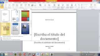 Como hacer presentacion en word [upl. by Anstice]