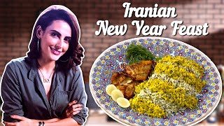 Iranian New Year Feast By Mandana Karimi  Iranian Food Recipe  Full Course Meal [upl. by Nylimaj]