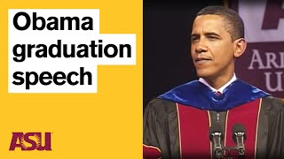 Barack Obama graduation speech Arizona State University ASU [upl. by Crelin]