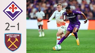 Highlights West Ham 21 Fiorentina  UEFA Conference League Final [upl. by Lomasi747]