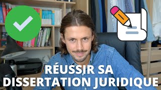 Comment réussir sa dissertation juridique en 3 heures  La méthode efficace [upl. by Ennahs]