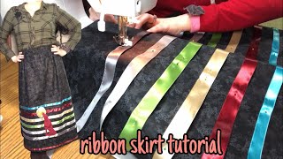 Simple Ribbon Skirt Tutorial from start to finish [upl. by Aiuqcaj]