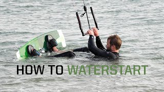 How to waterstart kitesurfing [upl. by Beaudoin]