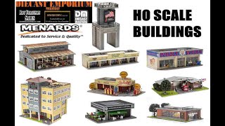 Menards Trains HO Scale BuiltUp Structures amp Dioramas [upl. by Tudor390]