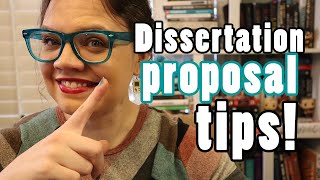 Dissertation proposal tips  How to write a thesis proposal [upl. by Puett]