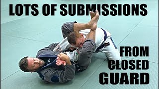 JiuJitsu Submissions  Lots of Closed Guard Submissions [upl. by Krysta]