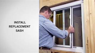 Gliding Window Sash Replacement Silver Line [upl. by Dorcus]