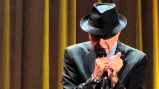 Leonard Cohen  Anthem dublin 12092013 [upl. by Amak]