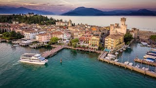 Sirmione  Thermal Baths  Medieval Rocca Scaligera Castle  Lake Garda  Northern Italy  4K [upl. by Damahom161]