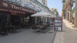 Las Americas Tenerife Columbus Aparthotel Morning Walk Paddy OKellys The Chieftain Tigotan Hotel [upl. by Kinelski]