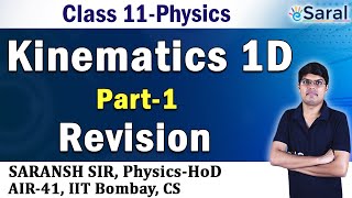 Kinematics 1D Revision PART1 Physics Class 11 JEE NEET [upl. by Mailliwnhoj501]