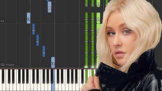 Christina Aguilera  Tough Lover Burlesque  Piano Tutorial [upl. by Lisette]