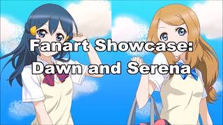 ☆Dawn amp Serena Pokemon Fanart Showcase Part 1 reupload [upl. by Nnairak68]