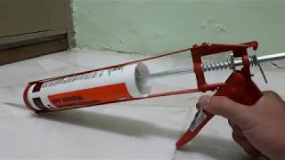 How To Use Caulking Gun and Silicone Sealant  2msia channel [upl. by Eurd]