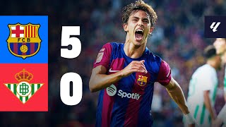 BARÇA 50 BETIS  LALIGA 202324 MD5 [upl. by Arais]